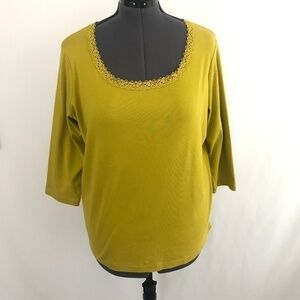 *4/$20* Jones New York Citrine Blouse Top